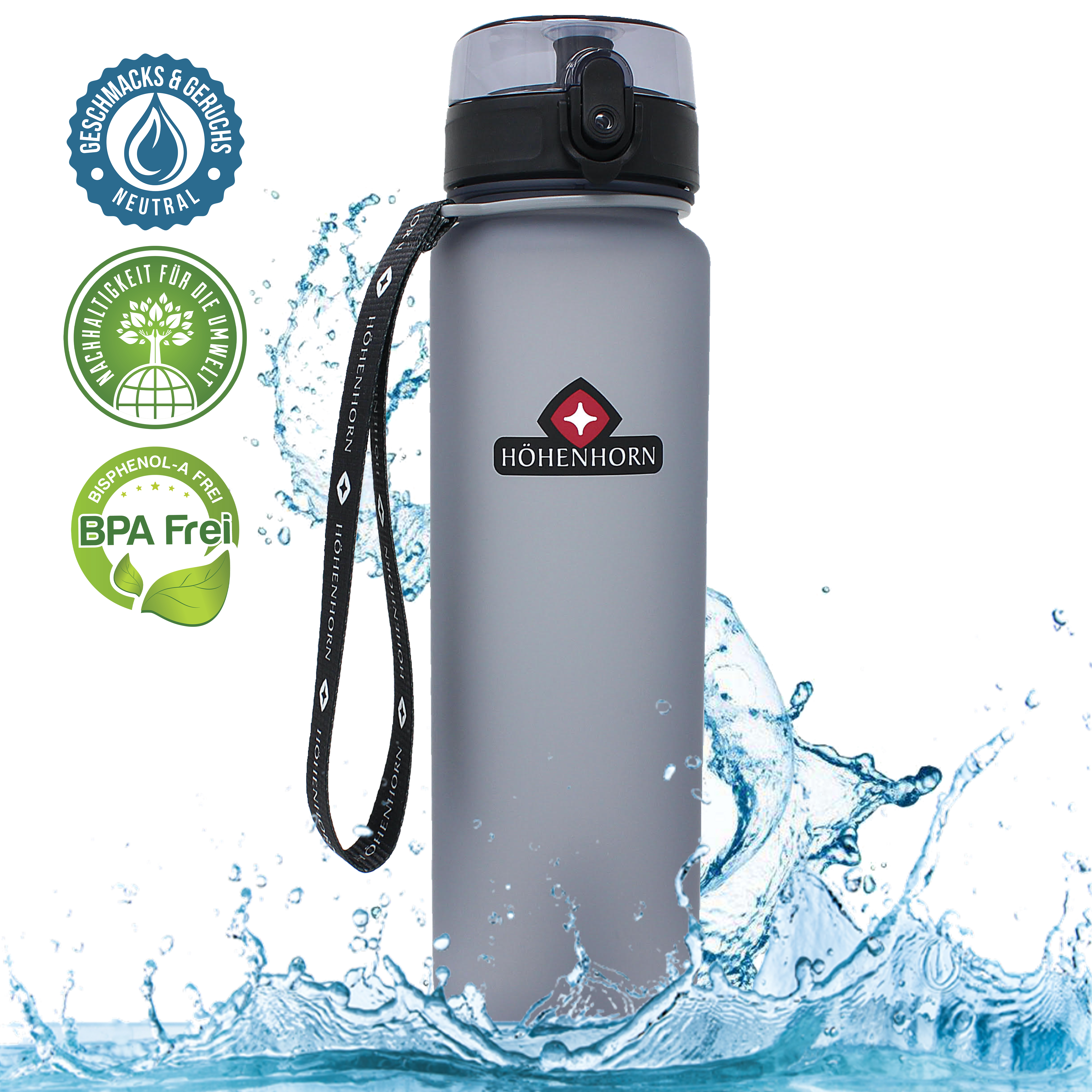 1,5 Liter Trinkflasche Sportflasche Wasserflasche Getränkeflasche Sport  BPA-frei
